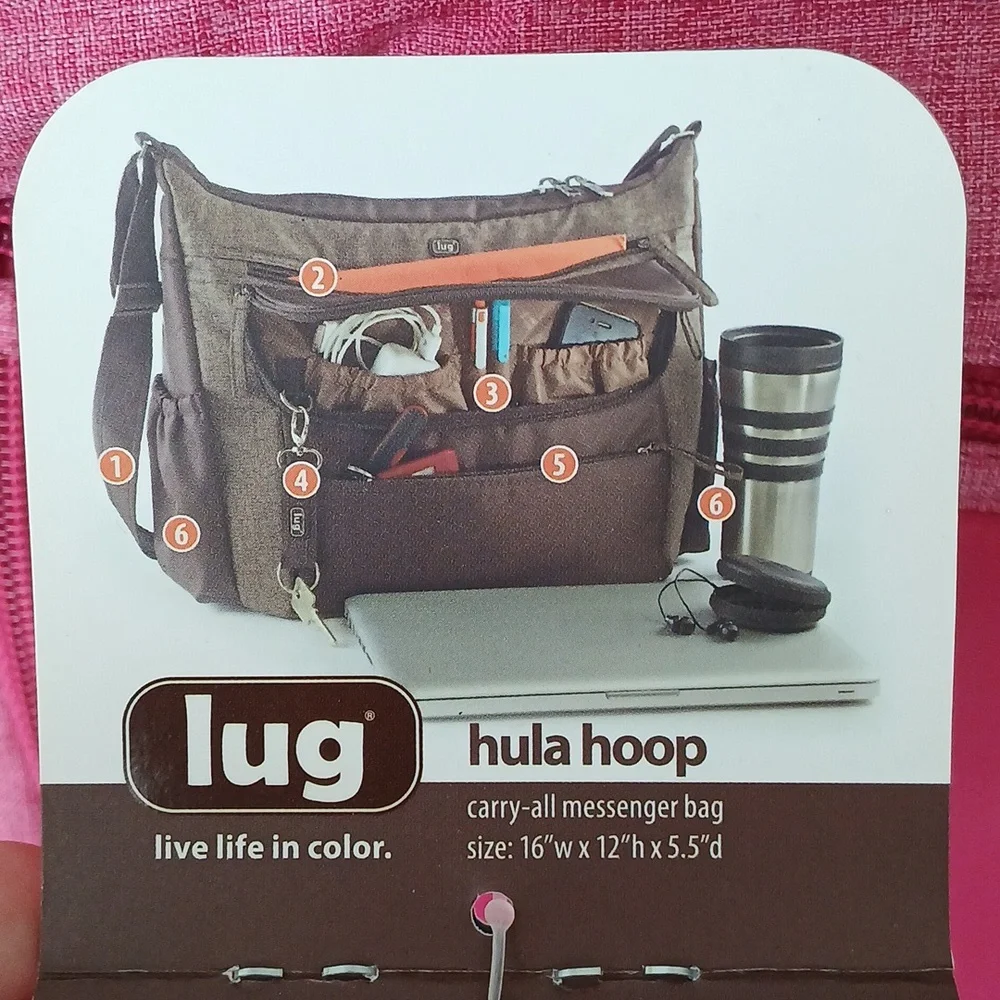 Hula Hoop Carry-All Messenger Bag by Lug